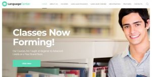 Language Center - mẫu website trung tâm ngoại ngữ