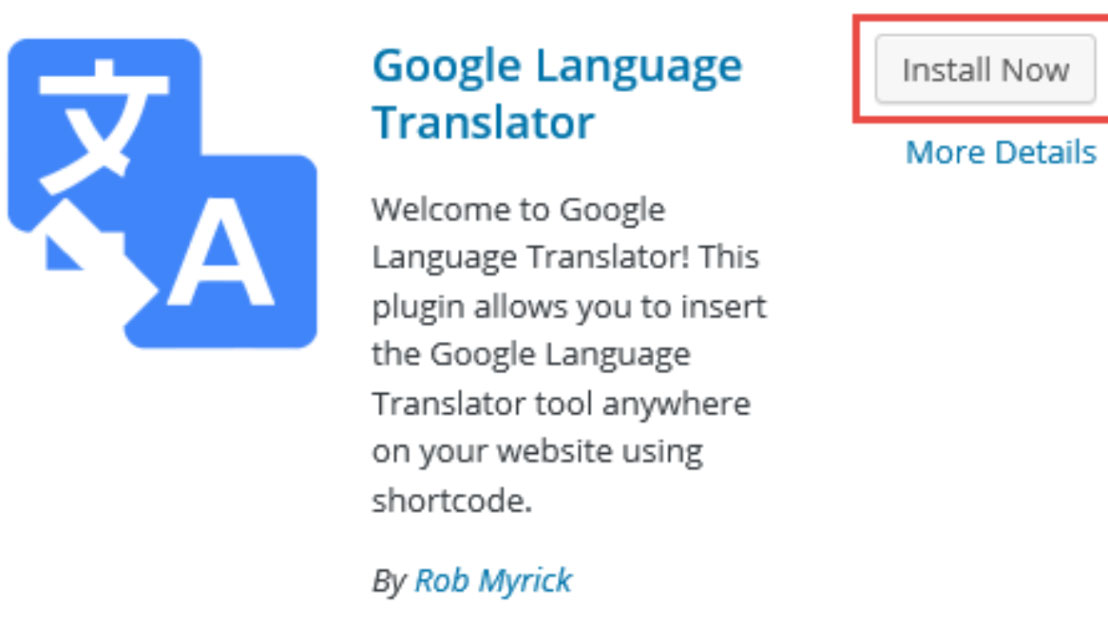 Google Language Translator