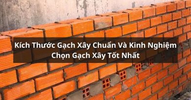 kích thước gạch xây