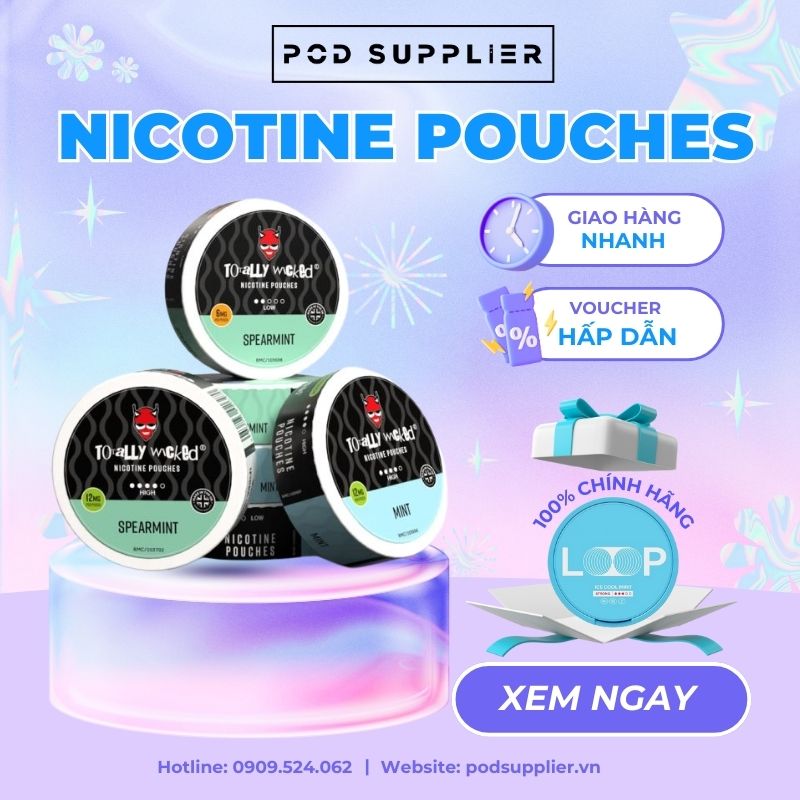 Mua nicotine pouches chất lượng tại Pod Supplier