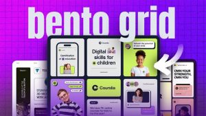 thiết kế bố cục lưới bento grid