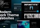 thiết kế web với chế độ nền tối
