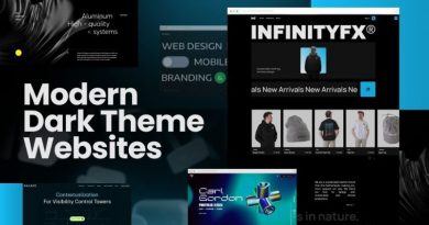 thiết kế web với chế độ nền tối