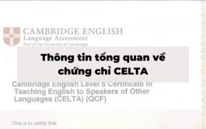 Khái niệm về chứng chỉ CELTA là gì?