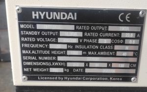 cách đọc thông số máy phát điện