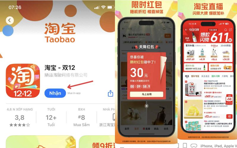Cách tạo tài khoản Taobao trên điện thoại