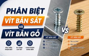phân biệt vít bắn sắt và vít bắn gỗ